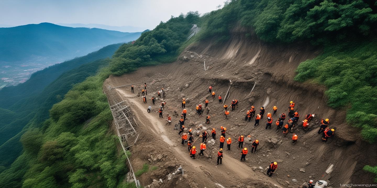航拍视角下的贵州山体滑坡应对指南：确保安全记录与紧急响应